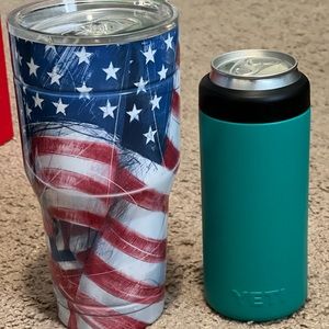 NEW! Yeti 12 oz colster slim can insulator & a 30 oz tumbler from Rural King